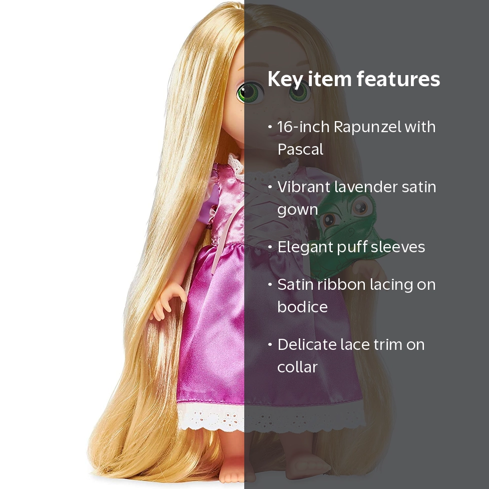 Disney, Animators Collection Rapunzel Doll, 16 Inches, with Pascal