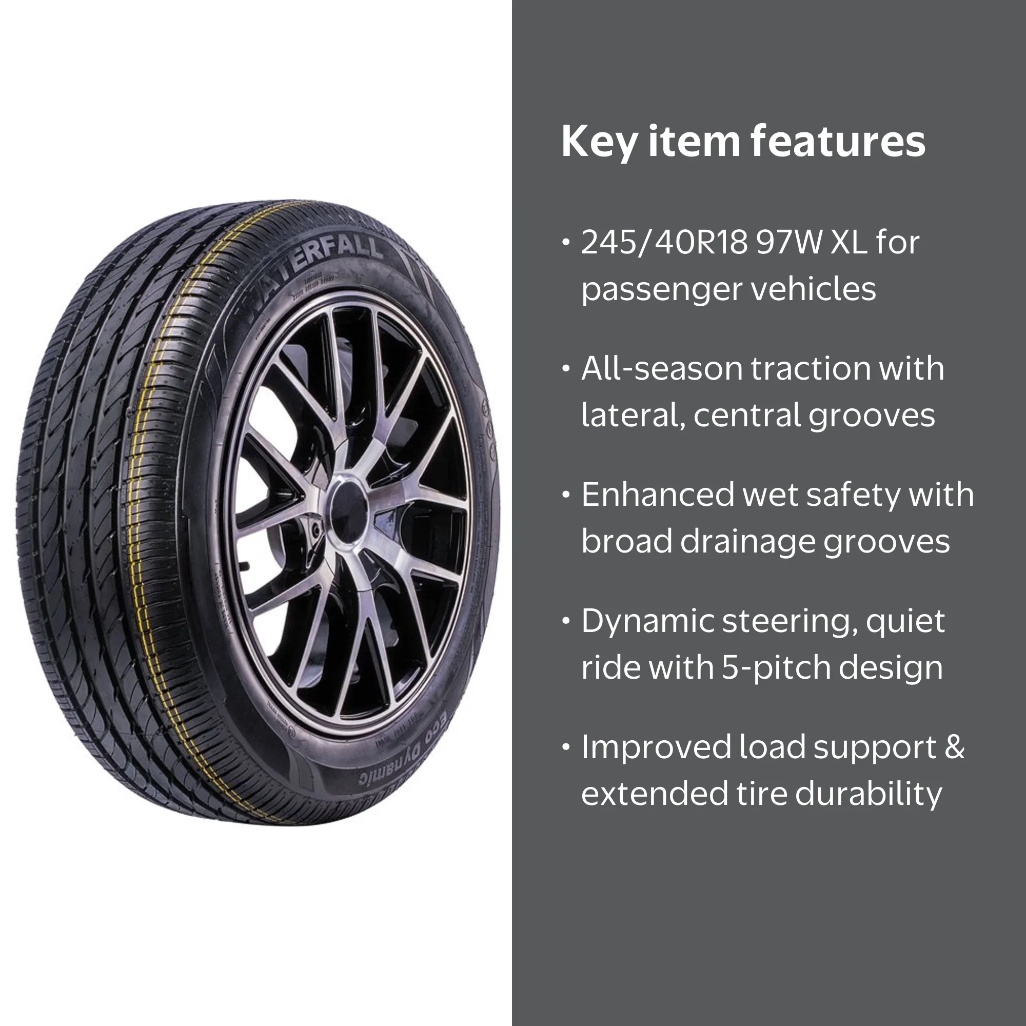 Waterfall All-Season Eco Dynamic 245/40R18 97W XL Passenger Tire
