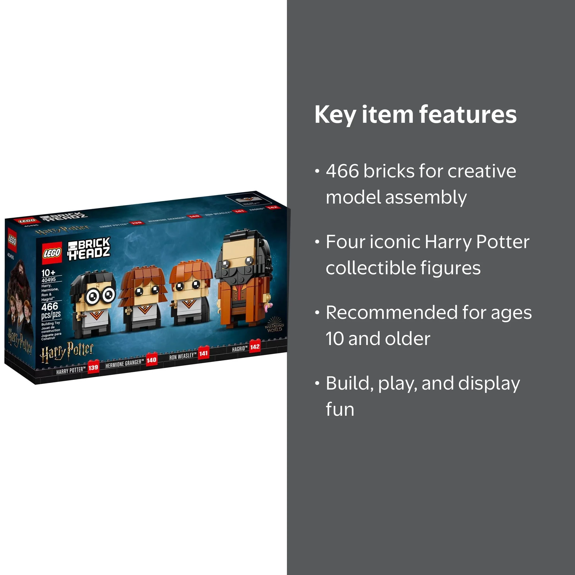 LEGO BrickHeadz Wizarding World Harry, Hermione, Ron and Hagrid