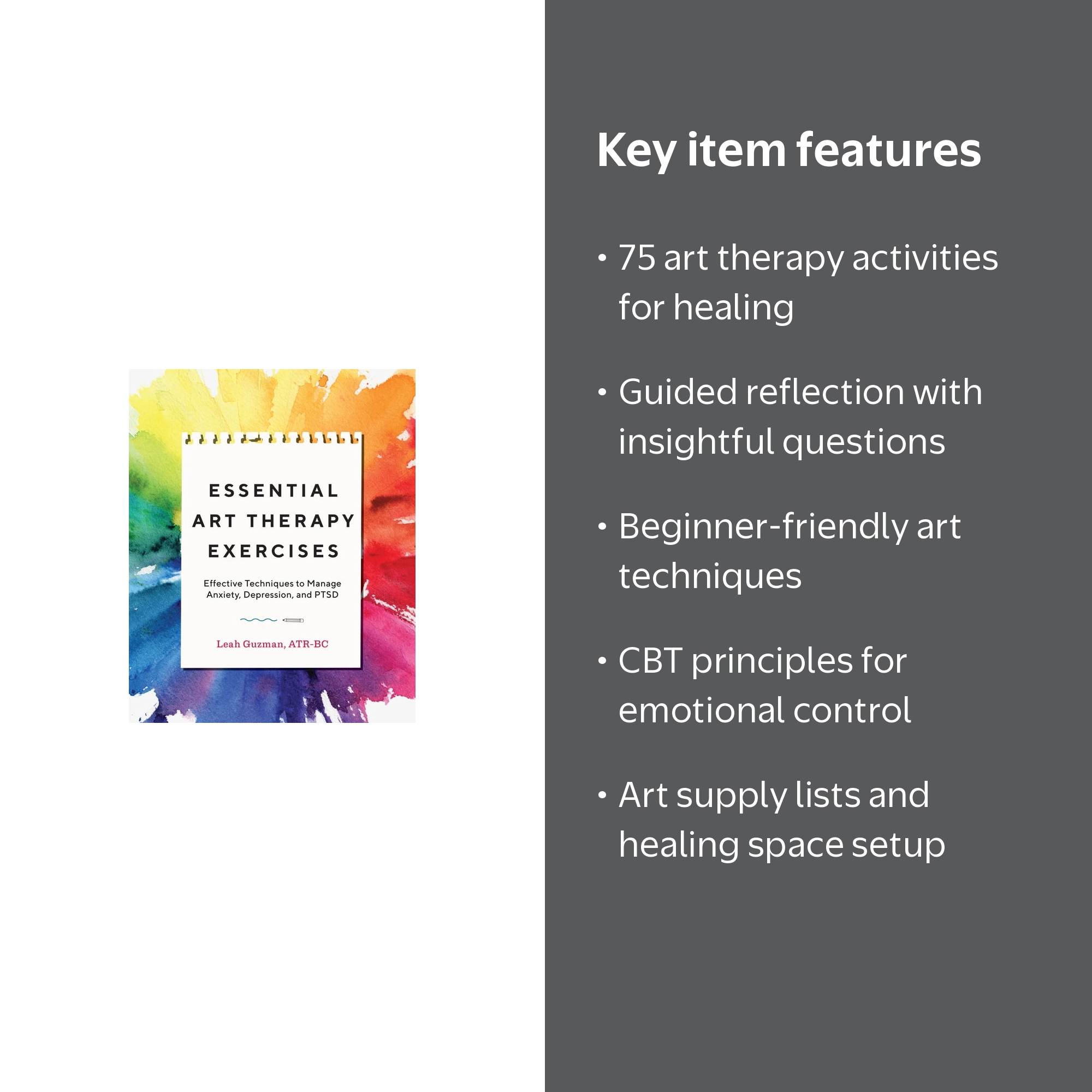 Leah Guzman, Art Therapy Exercises, 75 Activities to Manage
