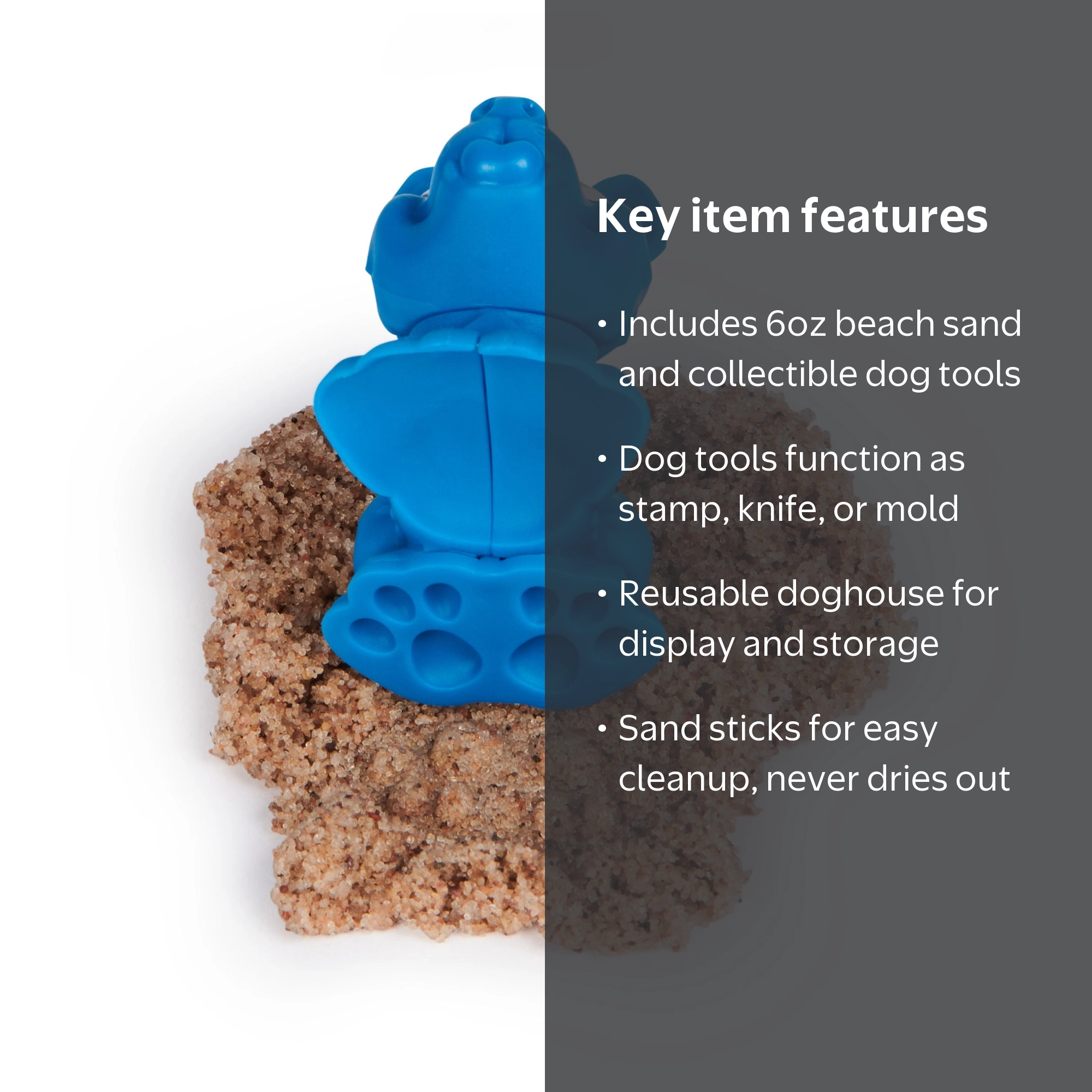 Kinetic Sand, Doggie Dig with Surprise Multipurpose Dog Tool, 6oz