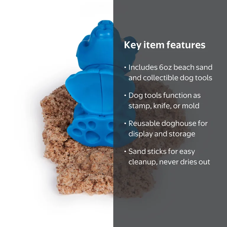 Kinetic Sand, Doggie Dig with Surprise Multipurpose Dog Tool, 6oz