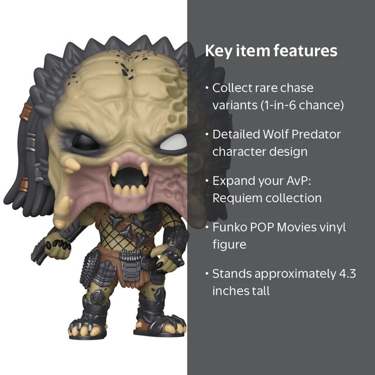 Funko, Vinyl Figure, Predator Wolf Hunter, 4.3 in, Possible Chase