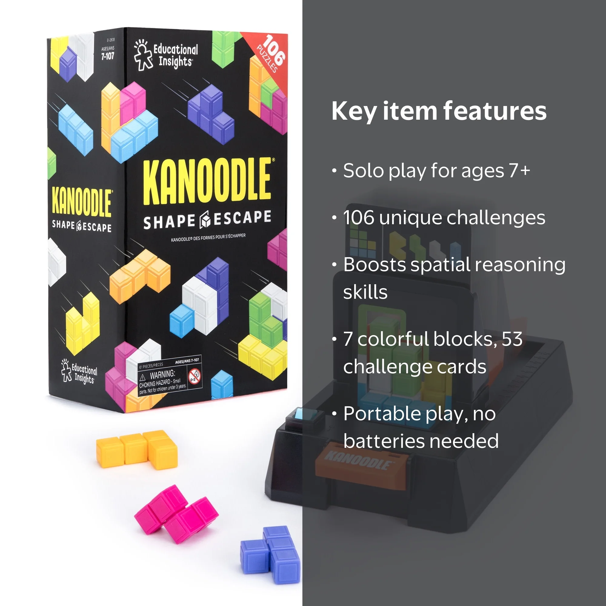 【4枚セット】溢れかえる岸辺_FOIL_EXP Educational Insights Kanoodle Shape Escape, Brain Teaser Games for
