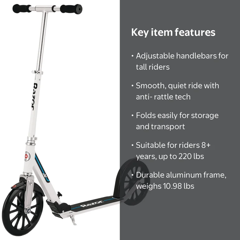 Razor A6 Foldable Kick Scooter, 10