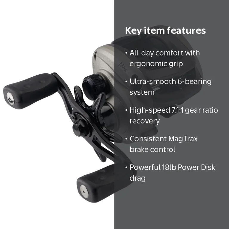 Abu Garcia Max Z Fishing Baitcaster Low Profile Casting Reel