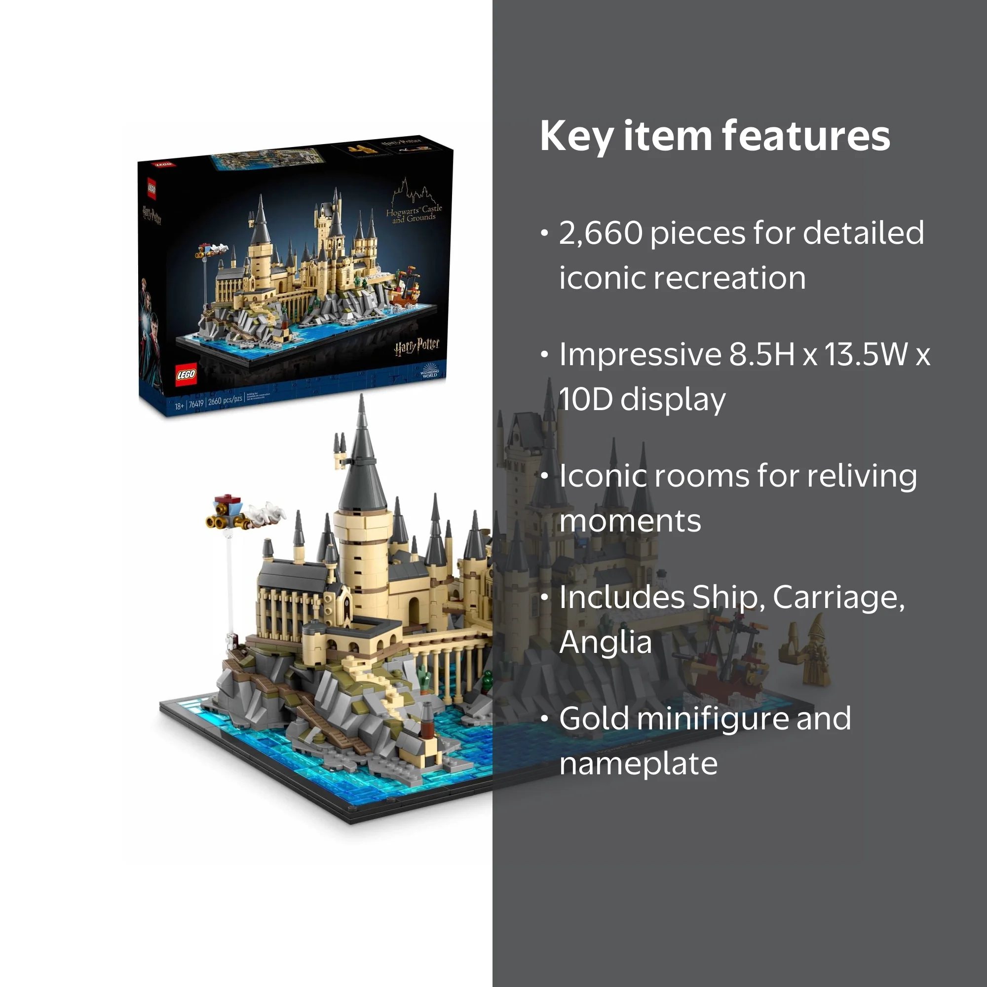 LEGO Harry Potter Hogwarts Castle and Grounds 76419 Building Set