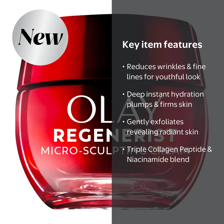 Olay, Anti-Aging Face Cream, 1.7 oz, Hydrating, Anti-Wrinkle