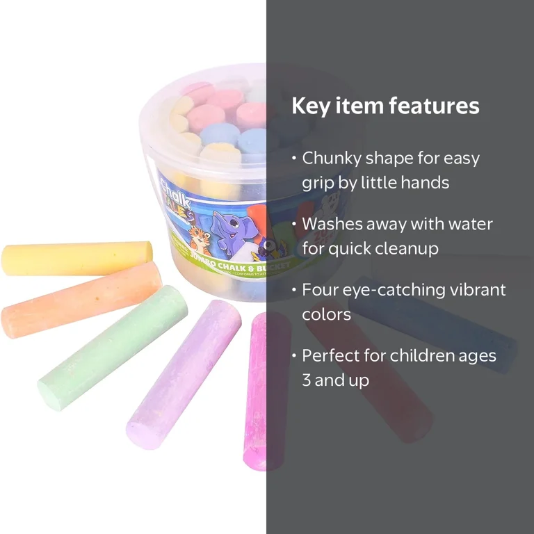 Sunny Days Entertainment Maxx Chalk, Chunky Washable Sidewalk