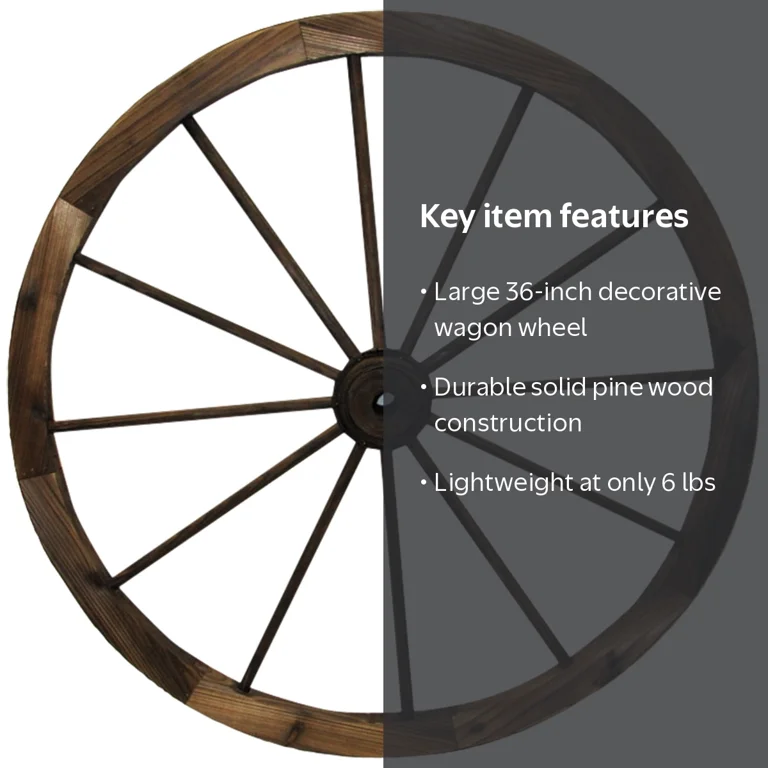 Leigh Country, Wagon Wheel Outdoor Decor, 36