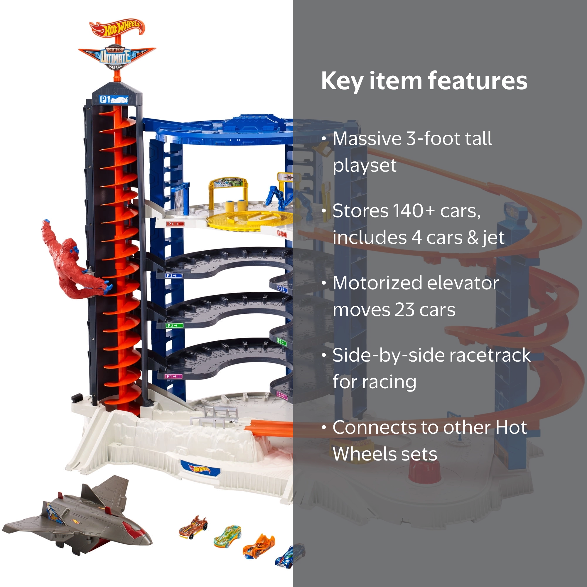 Hot Wheels Super Ultimate Garage Playset, Multi-Powered, 3+ Feet