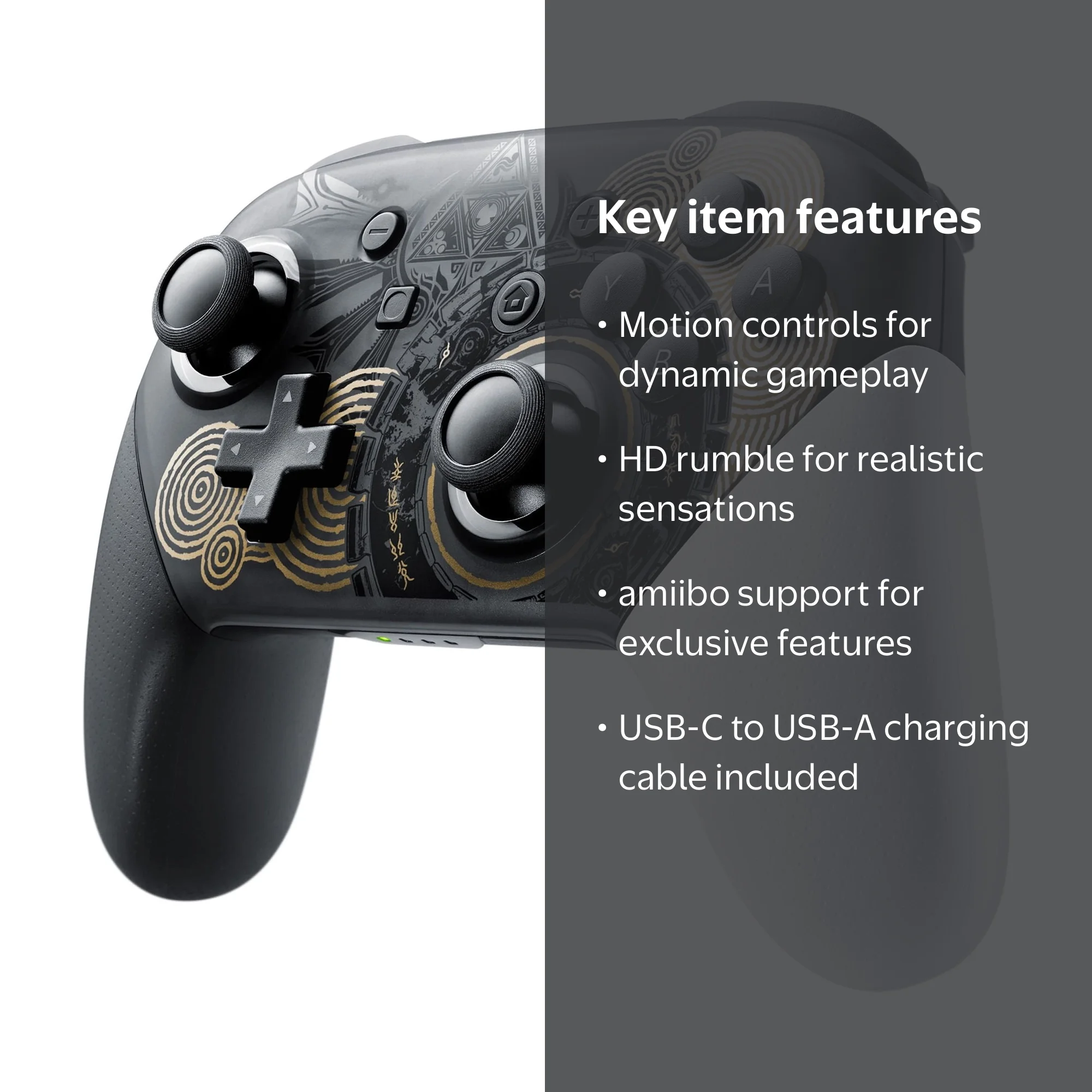 Nintendo Switch Pro Controller - Legend of Zelda Tears of the
