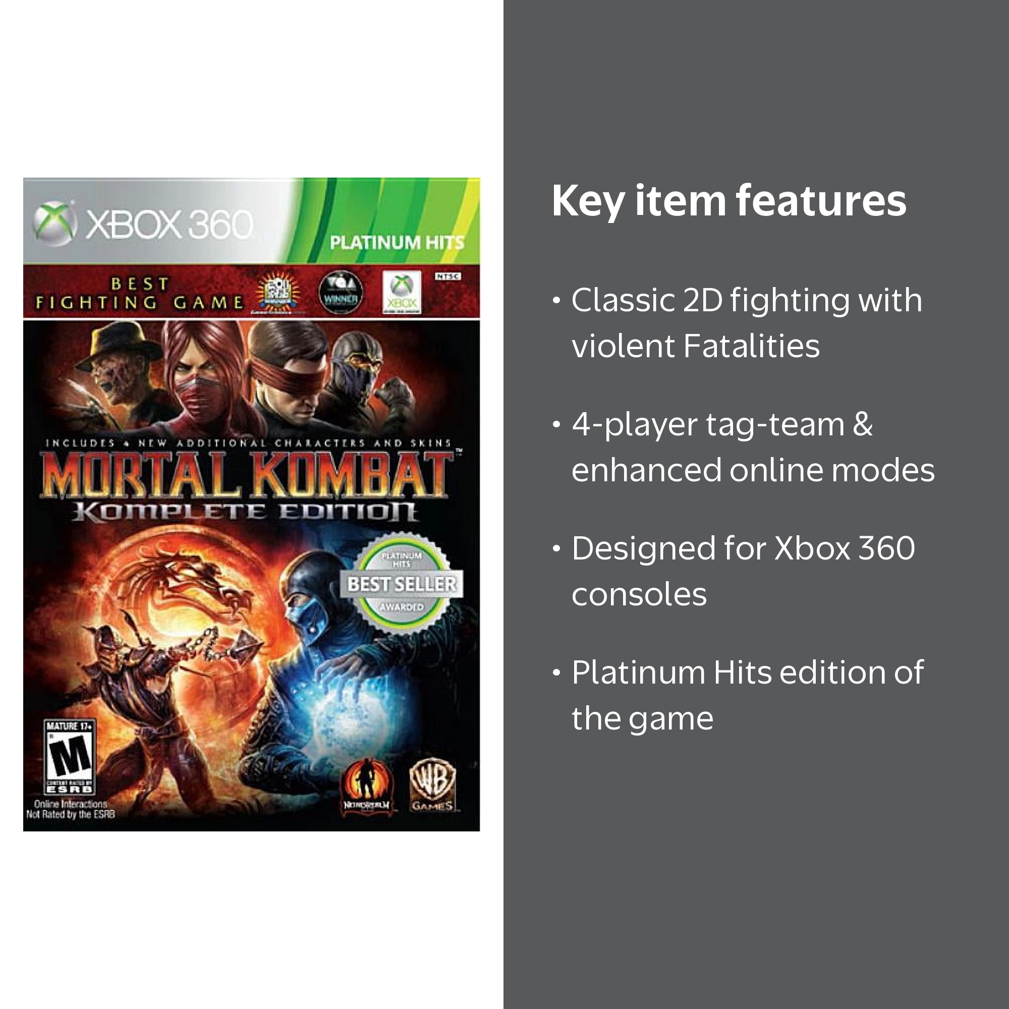 Free Shipping! Mortal Kombat - Komplete Edition - Xbox 360