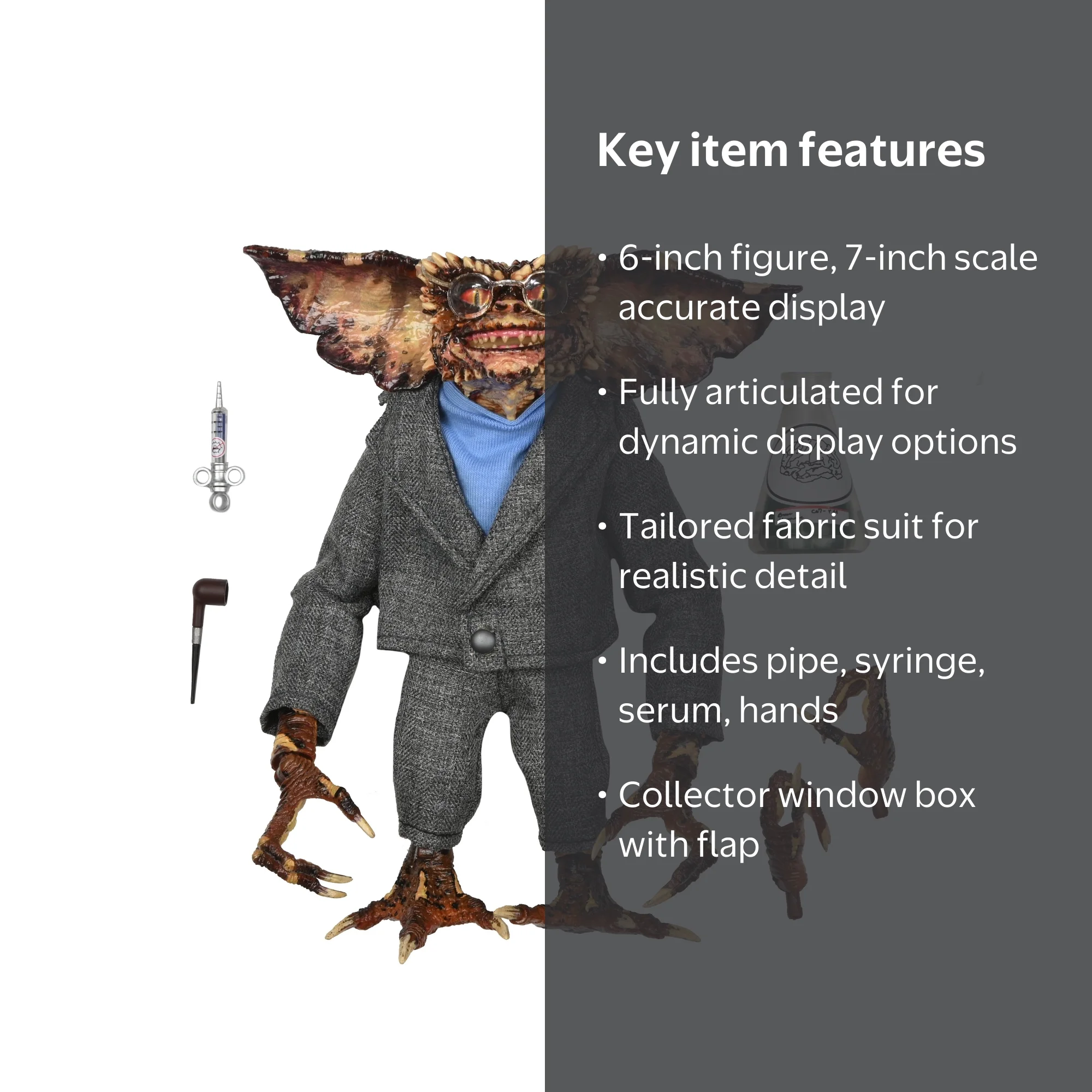 NECA, Gremlins 2 - 7‚Äù Scale Action Figure - Ultimate Brain