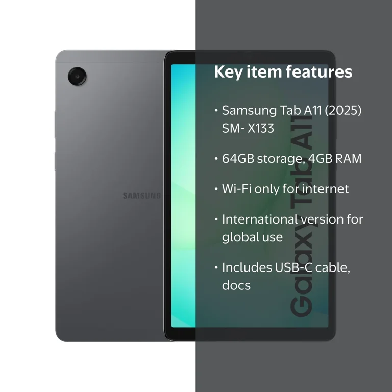 Samsung, Galaxy Tab A11 (2025), SM-X133, Gray 8.7
