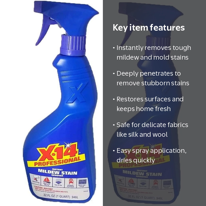 X-14 Professional Instant Mildew Stain Remover 32 FL OZ 2 pack