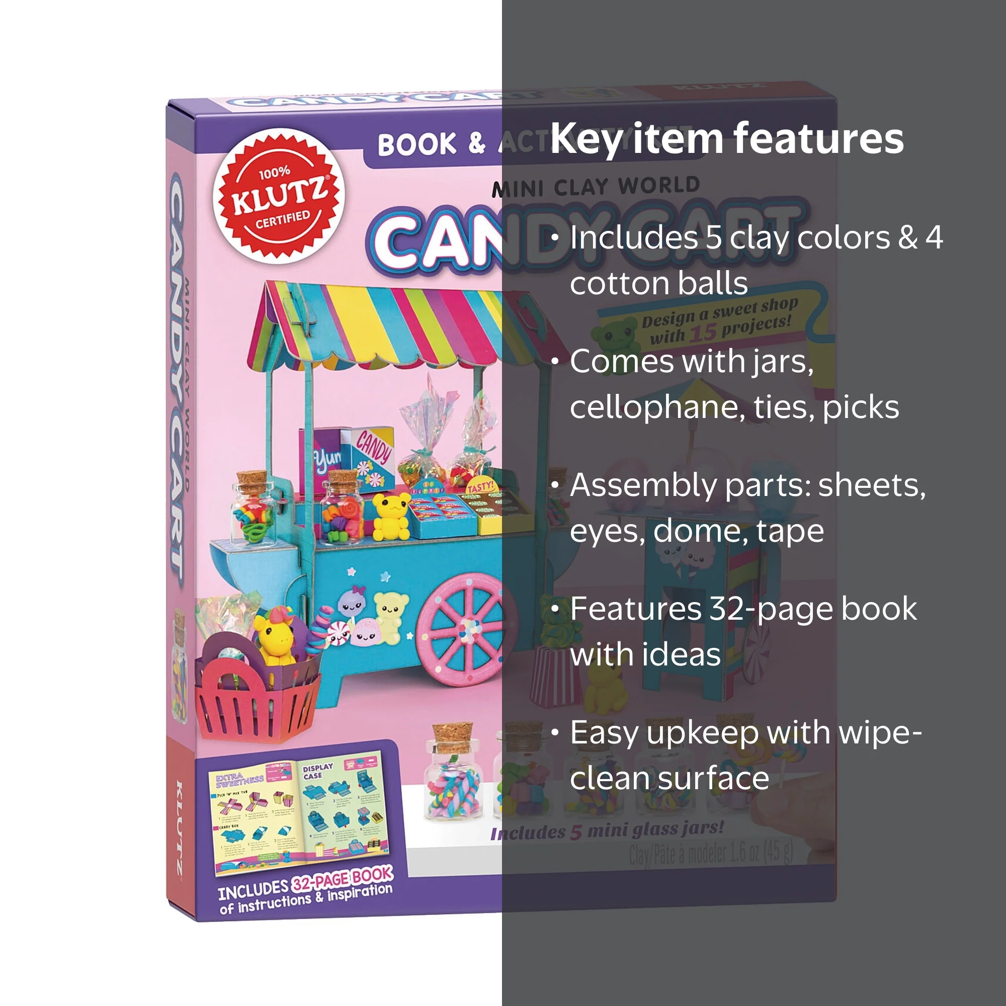 Klutz Mini Clay World Candy Cart - Walmart.com