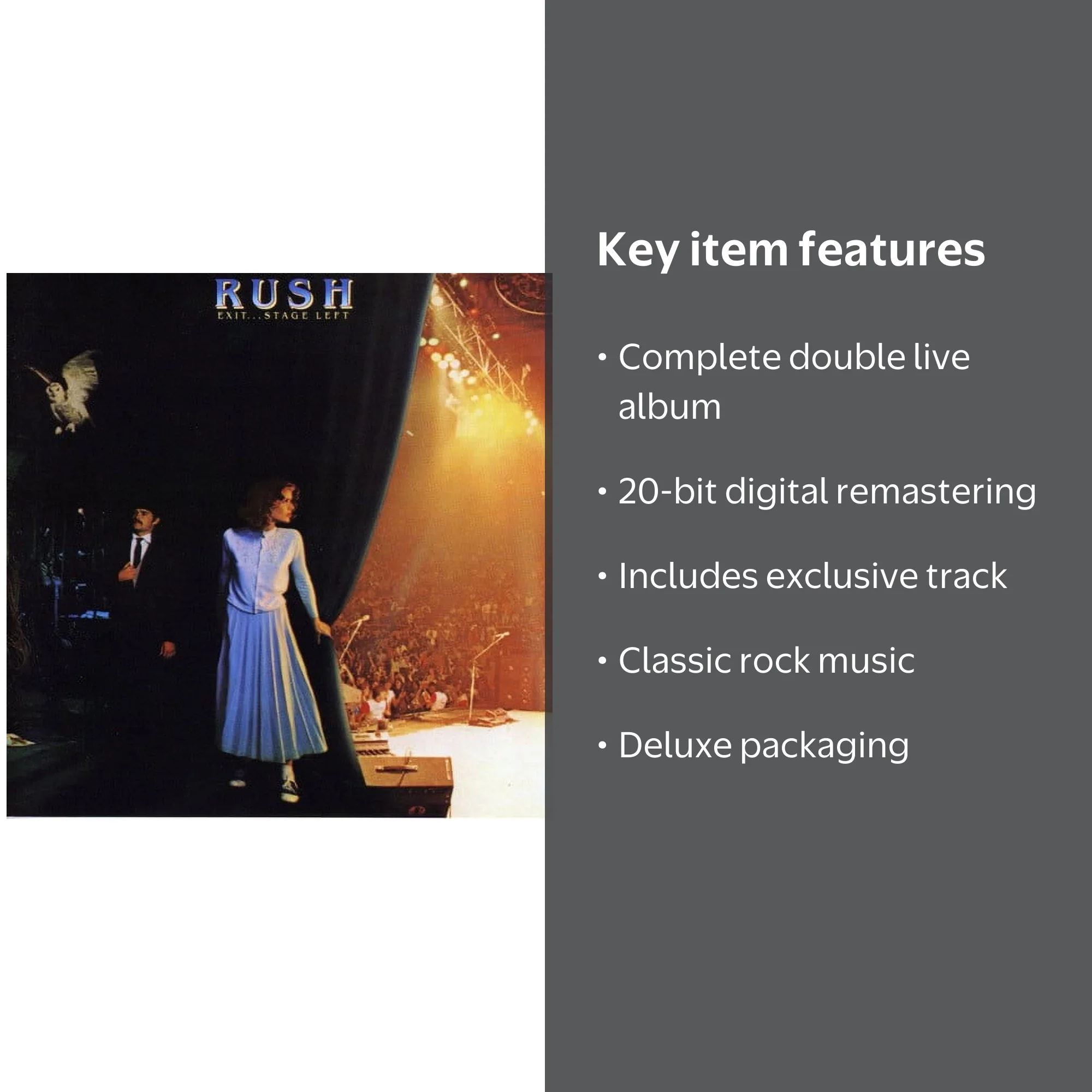 Rush - Exit Stage Left (remastered) - Music & Performance - CD