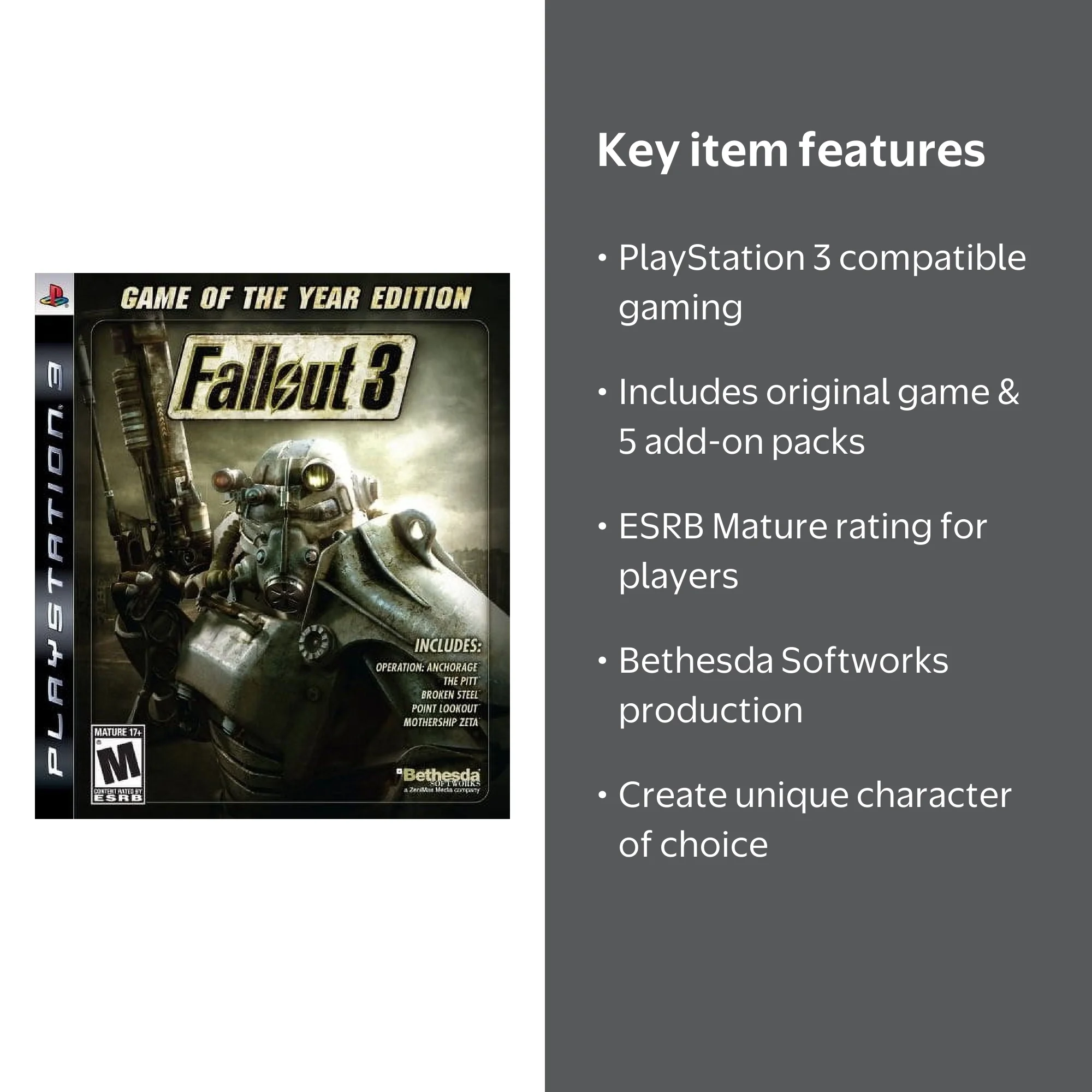 Bethesda Softworks Fallout 3: Game of the Year Edition for