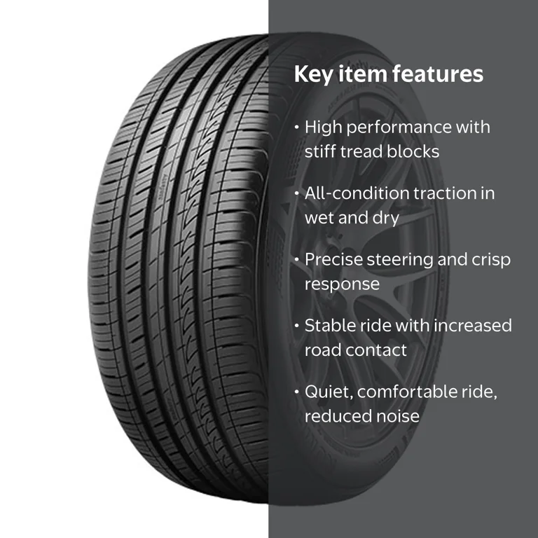 Kumho Tire, Passenger Tire, 225/45R17, Black, All Season - Walmart.com