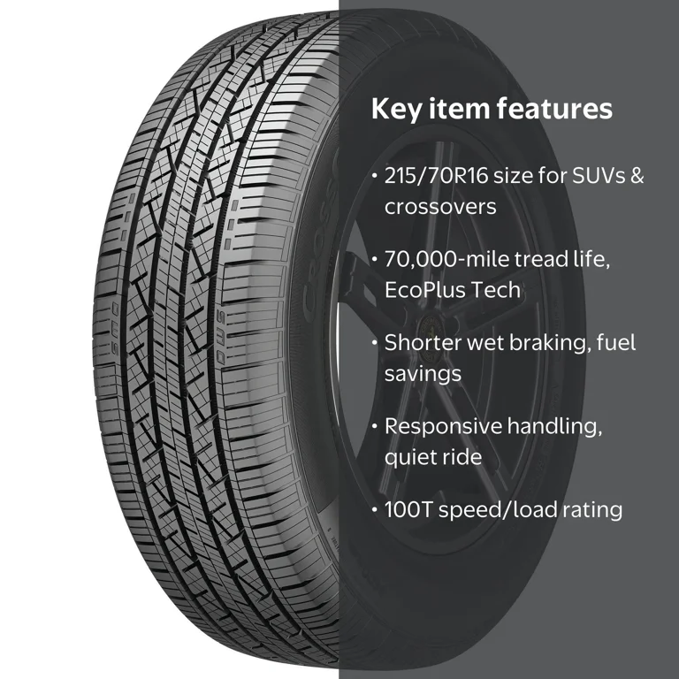 Continental, CrossContact LX25 All Season SUV Tire, 215/70R16 100T