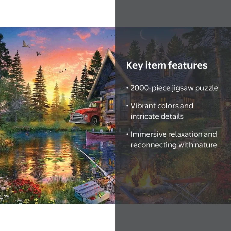 Springbok Puzzles Sun Kissed Cabin 2000 Piece Adult Jigsaw Puzzle