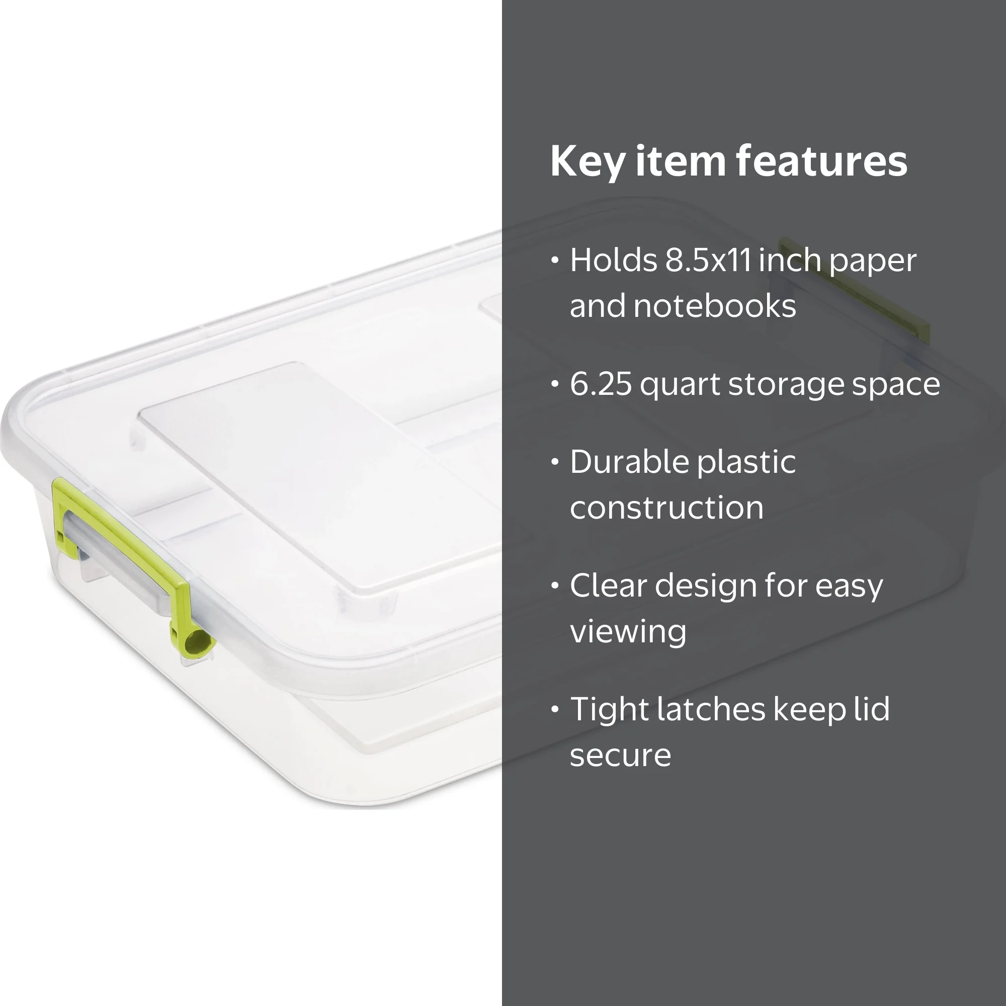 Sterilite 6.2 Qt Modular Latching Box, Bamboo - Walmart.com