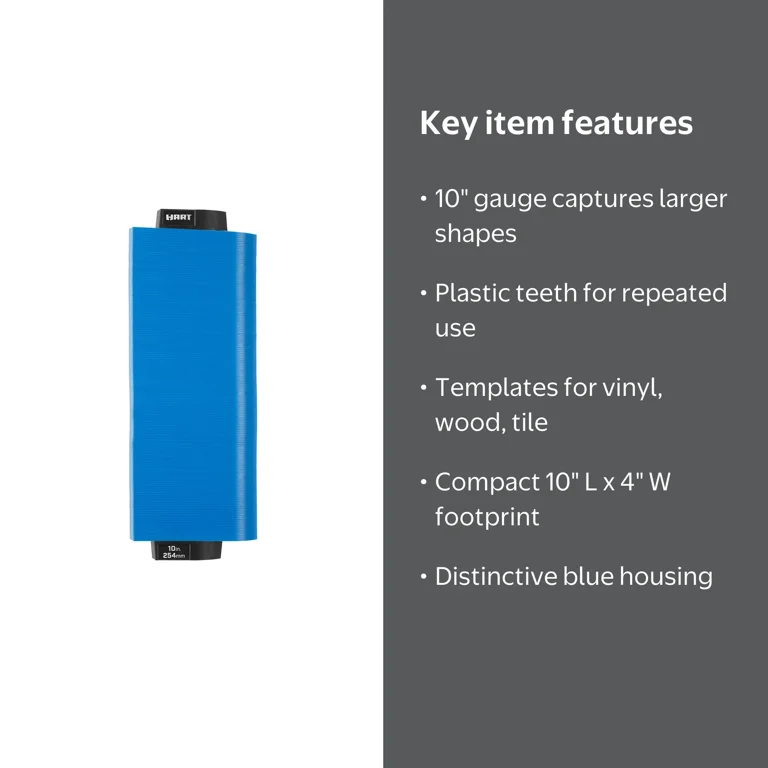 HART 10-inch Blue Contour Gauge - Walmart.com