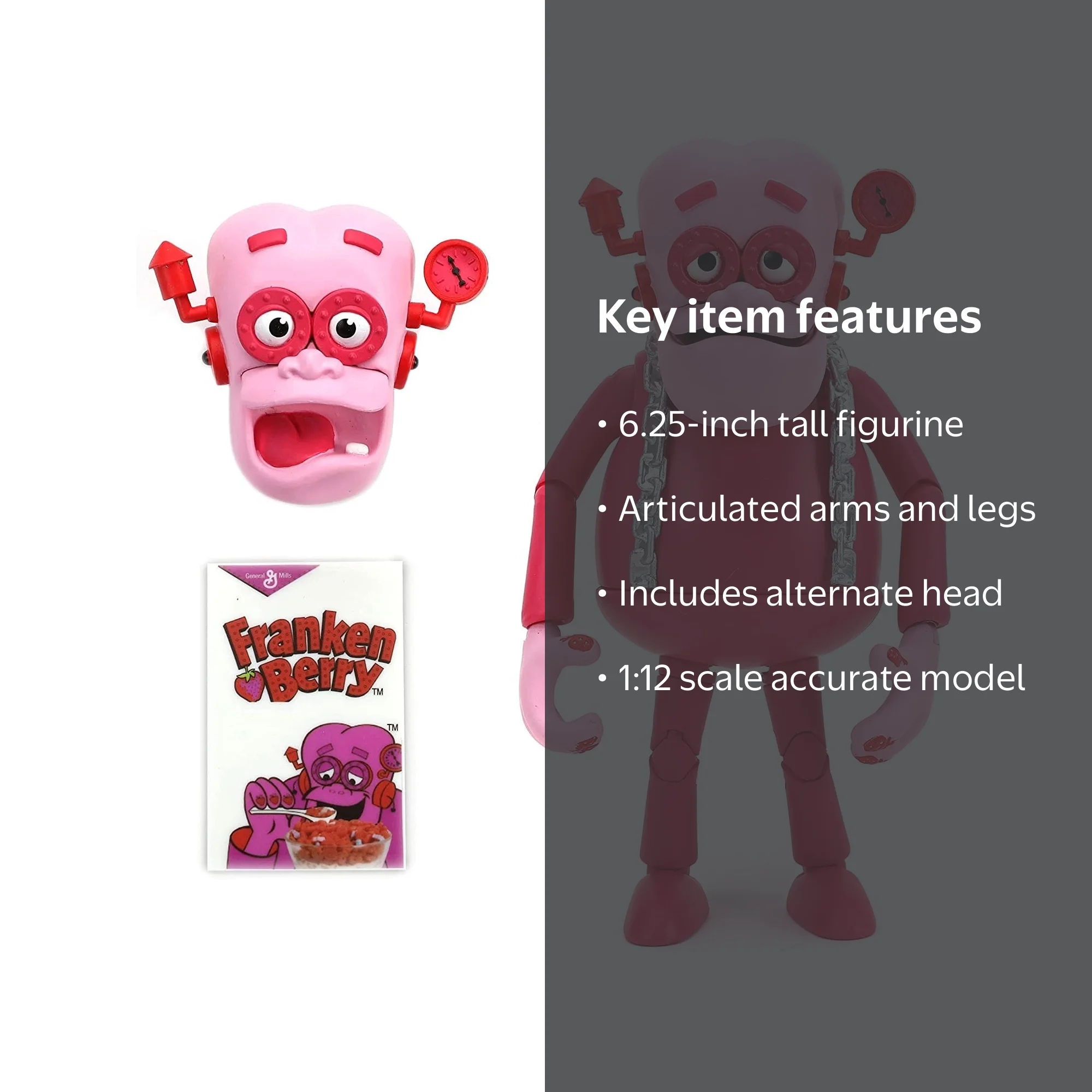 Jada Toys General Mills Franken Berry 1:12 Action Figure - Walmart.com