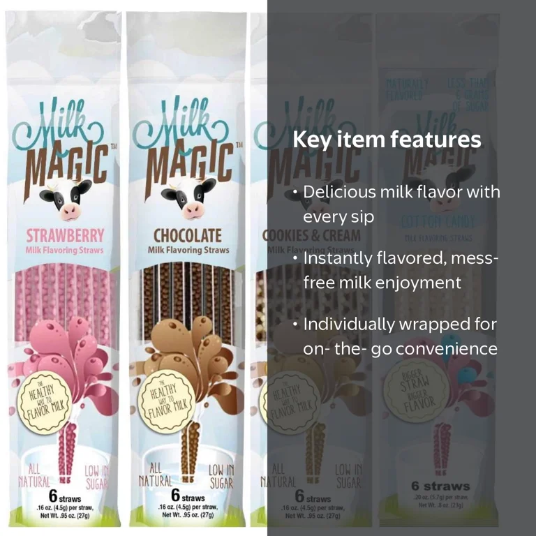 Milk Magic Flavoring Straws Variety Pack - Cookies and Cream