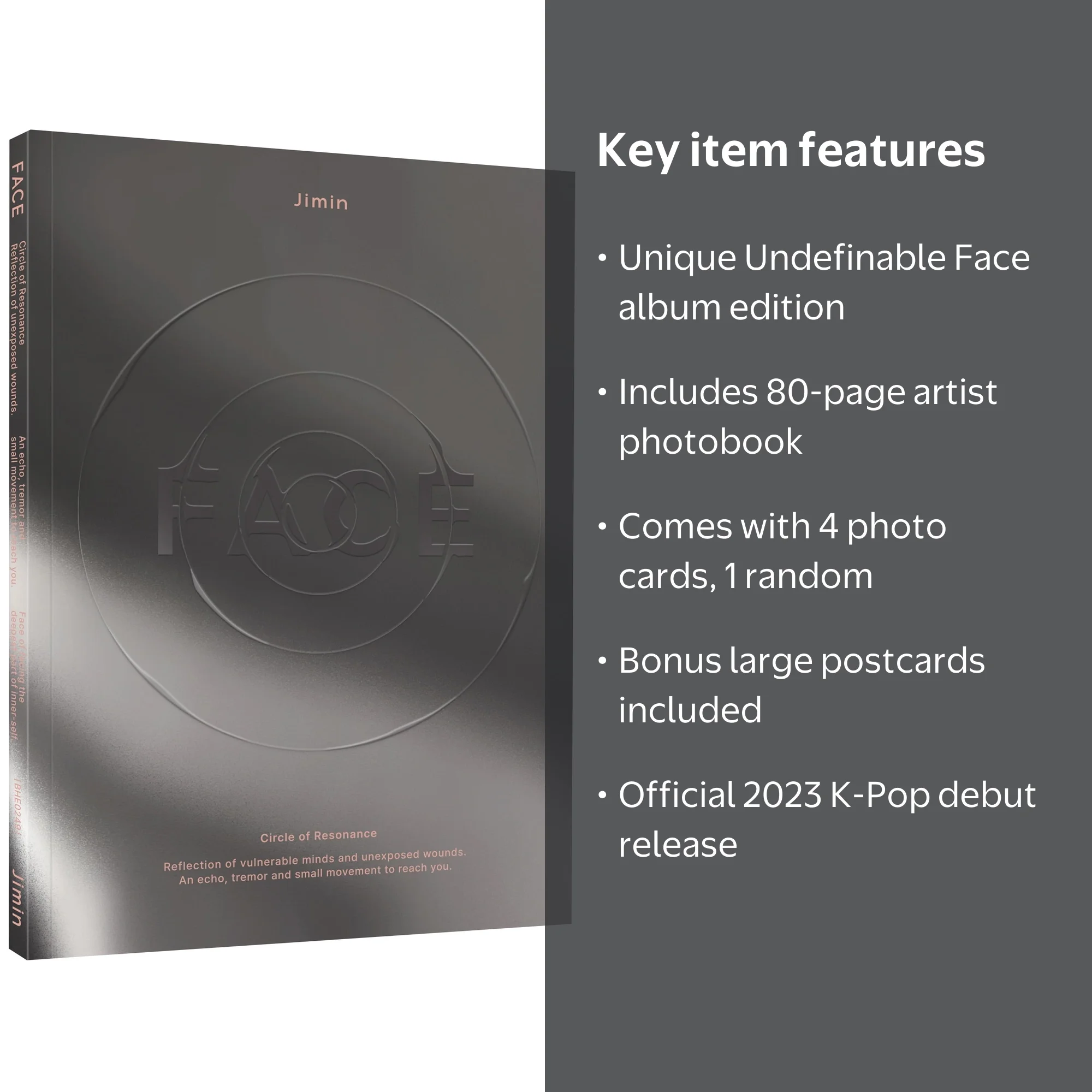 Jimin (BTS) - 2023 Solo Debut Album 'FACE (Undefinable Face