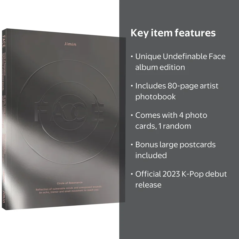 Jimin (BTS) - 2023 Solo Debut Album 'FACE (Undefinable Face