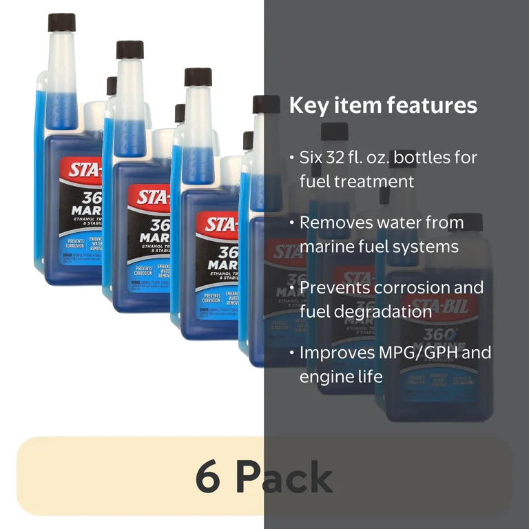 6 pack) STA-BIL 360 Ethanol Treatment and Stabilizer - Fuel System