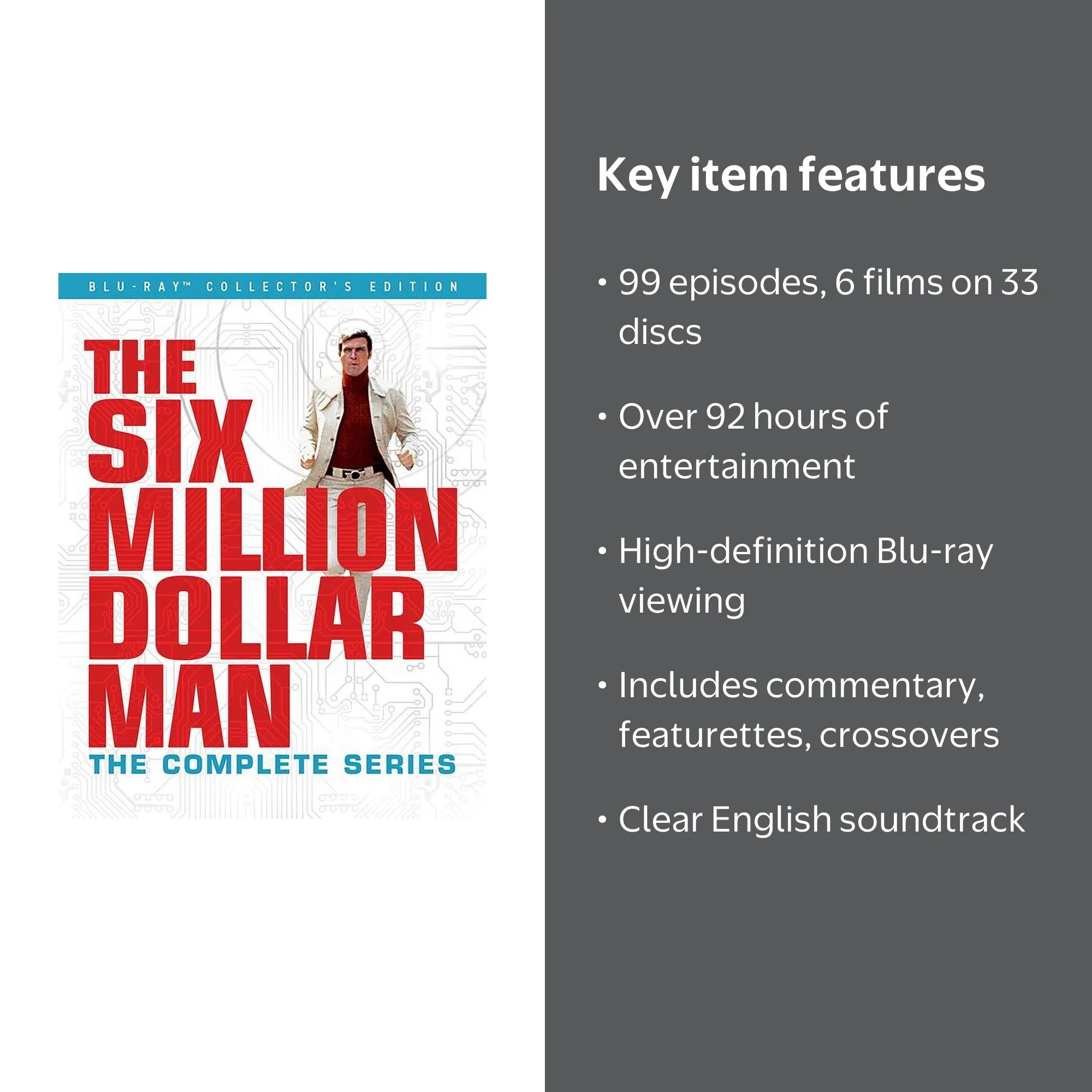 Shout Factory: Six Million Dollar Man Complete Series Blu-ray
