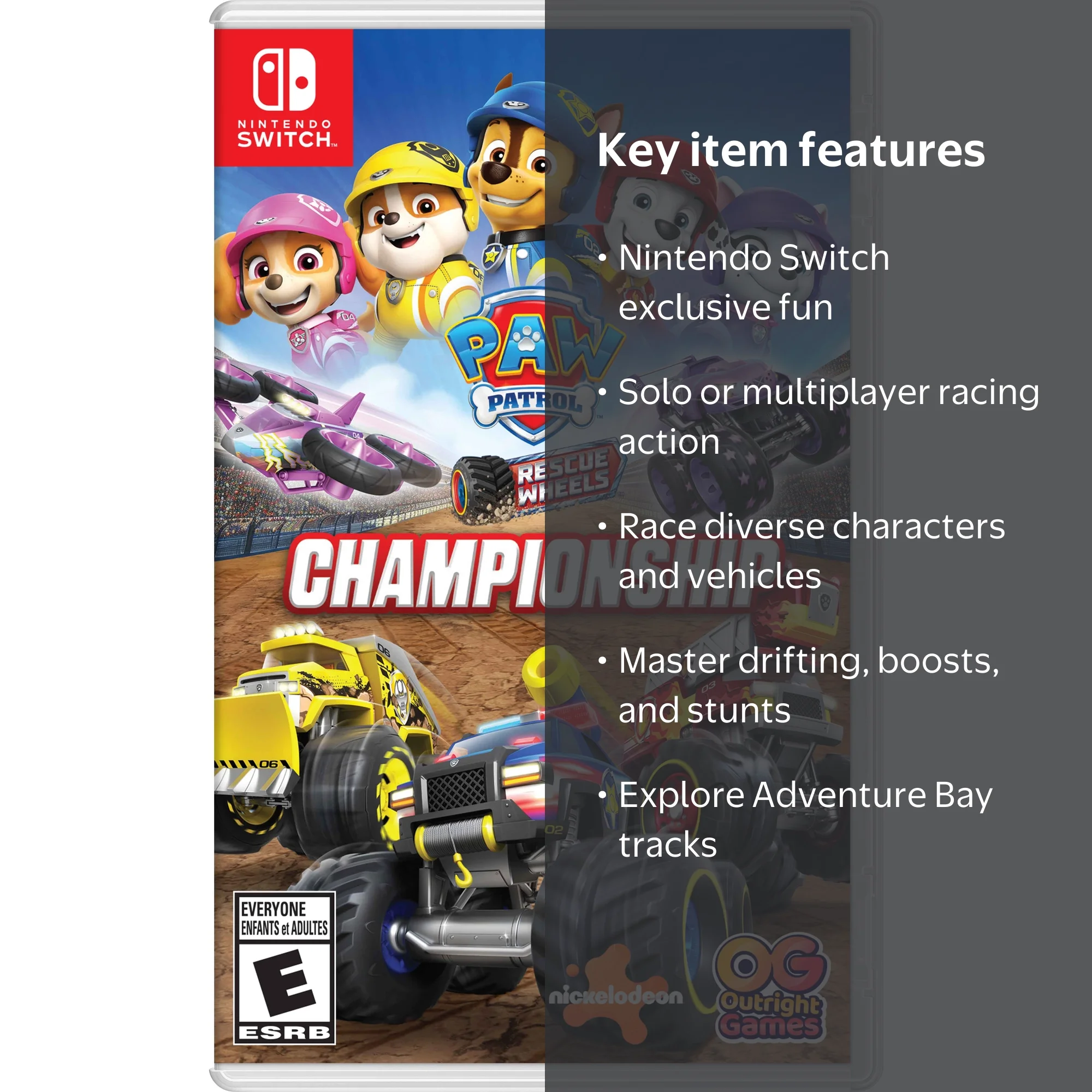 PAW Patrol Rescue Wheels: Championship, Nintendo Switch - Walmart.com