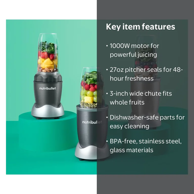 Nutribullet Pro Juicer - High-Torque, Turbo Speed, 3 Precision