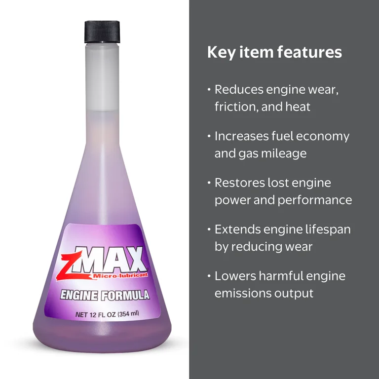 zMAX Micro-Lubricant Engine Treatment Formula, 12 oz or 354 ml