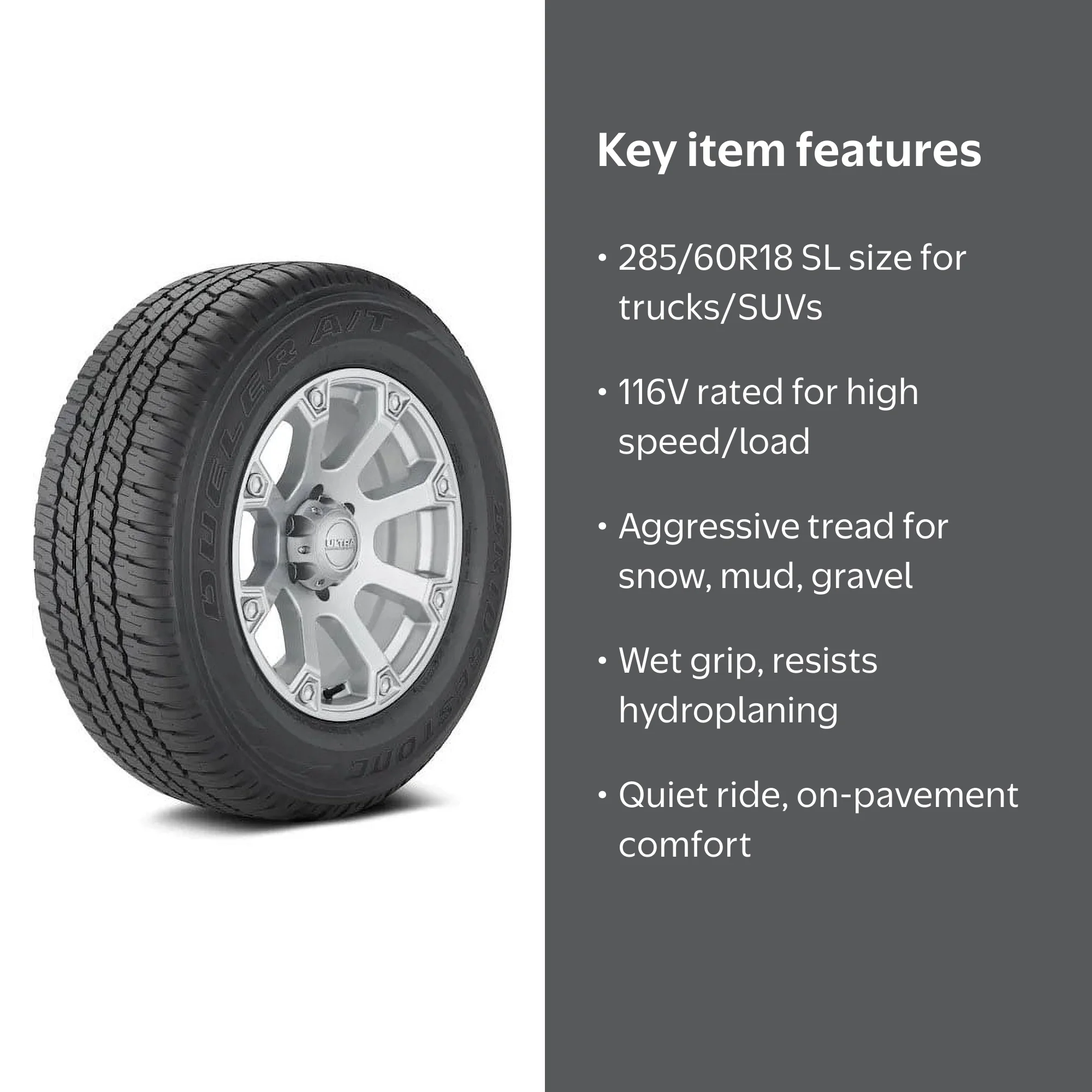 Bridgestone Dueler A/T 693 III All Terrain 285/60R18 116V Light