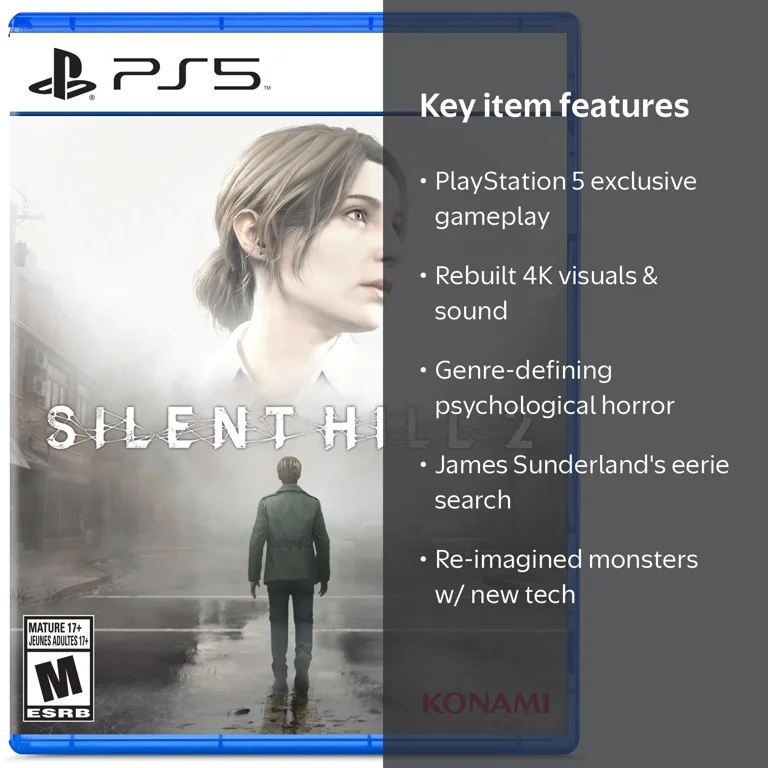 Konami, Silent Hill 2 PS5, Psychological Horror Game, Remake