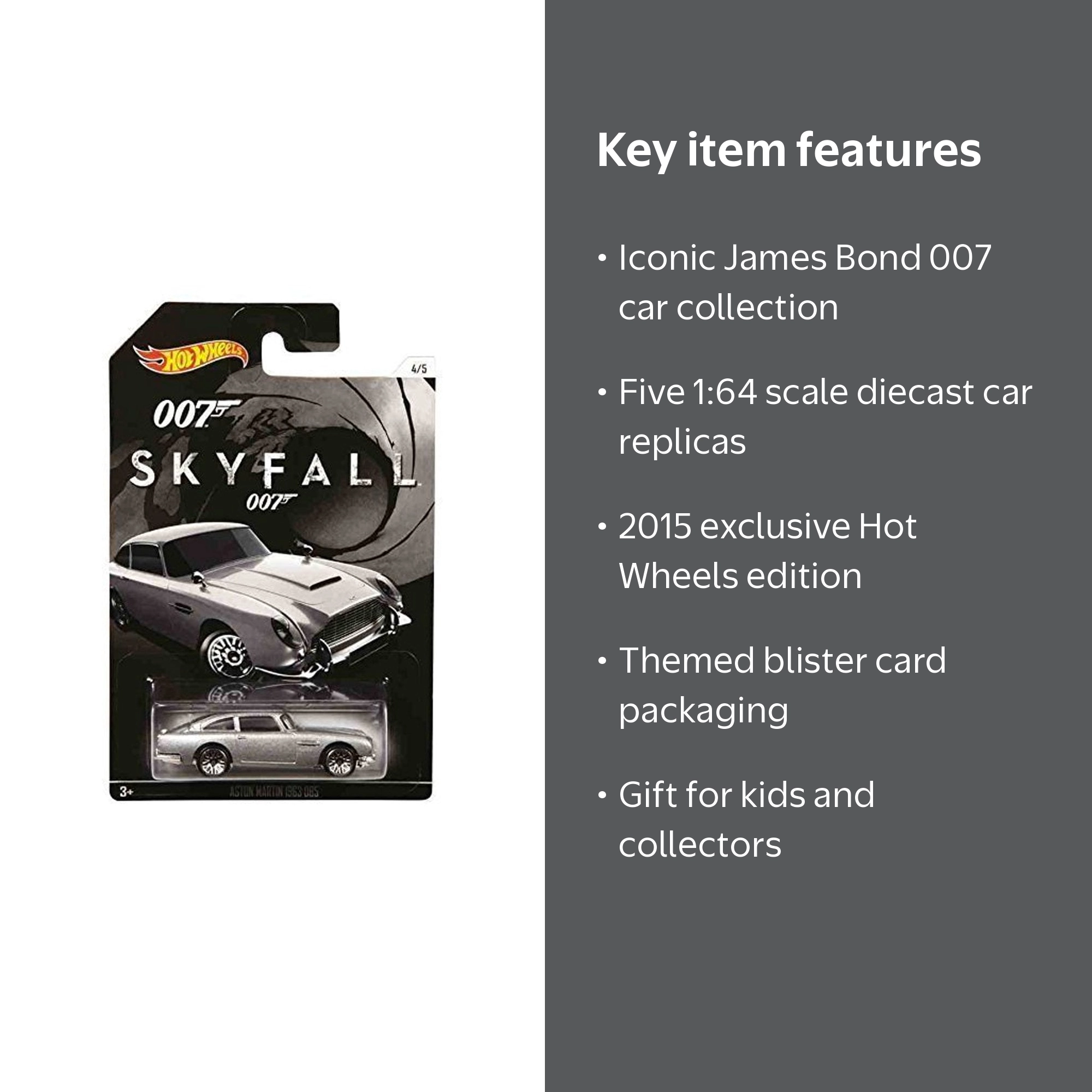 Hot Wheels 2015 exclusive James Bond 007 collection bundle of 5