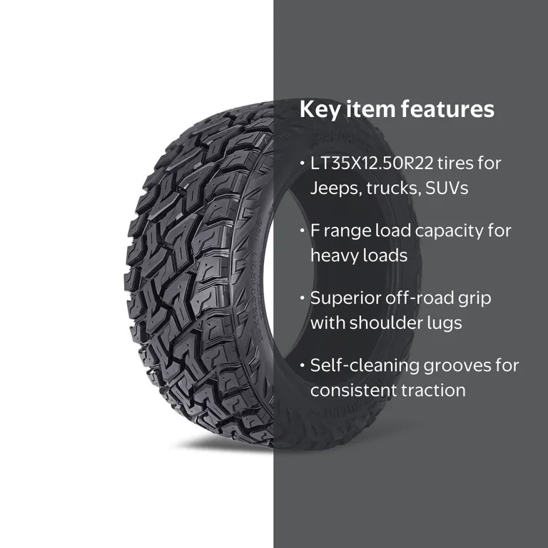 Predator New Mutant X-RT LT35X12.50R22 121Q F Light Truck Tire