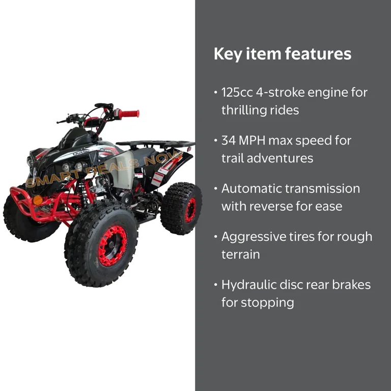RPS Outlander 125cc ATV - Beginner Quad with Automatic