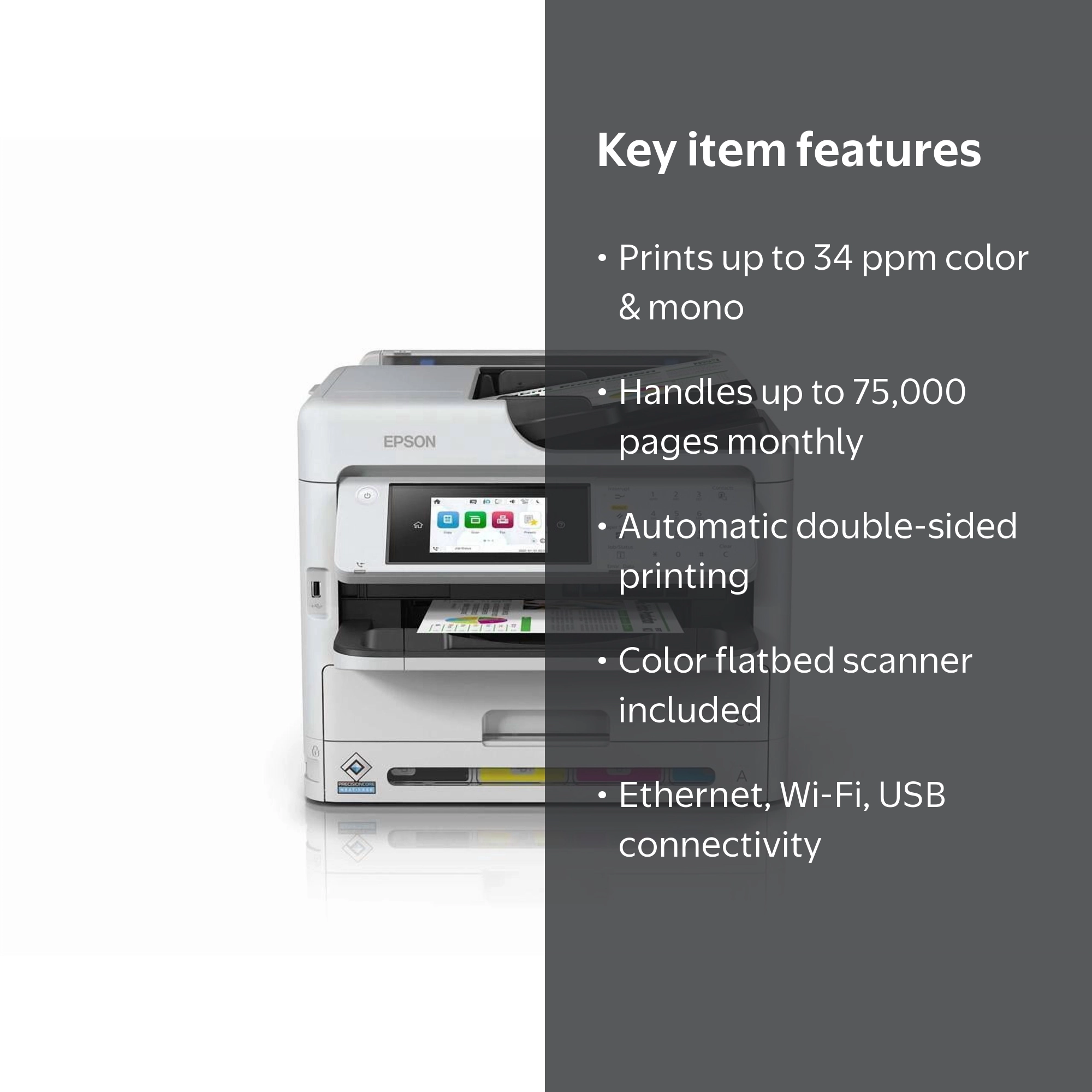 Epson, Monochrome Inkjet All-in-One Printer, WF-C5890, Wireless