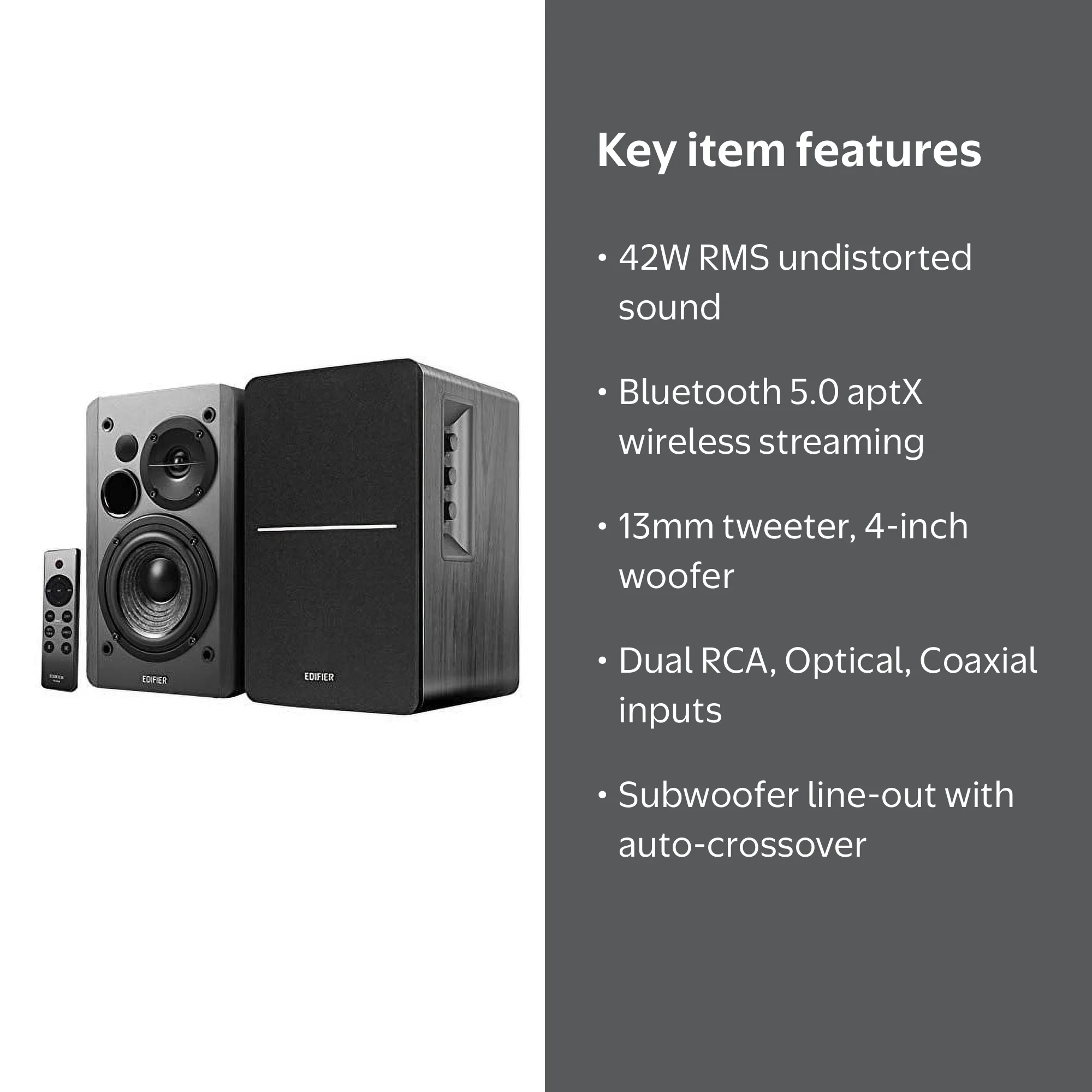 Edifier R1280DBs Active Bluetooth Bookshelf Speakers 42W RMS
