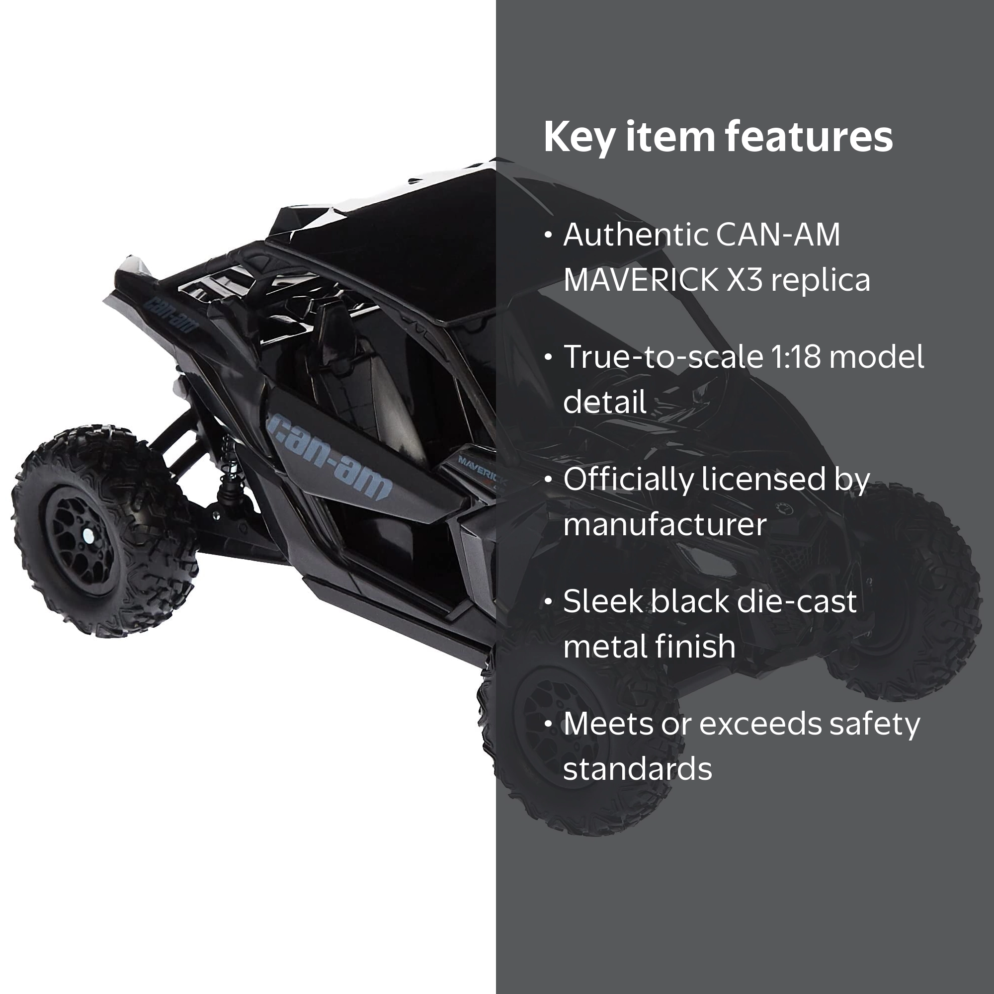 New Ray Toys, 1:18 Scale Diecast Car, CAN-AM Maverick X3 X Turbo