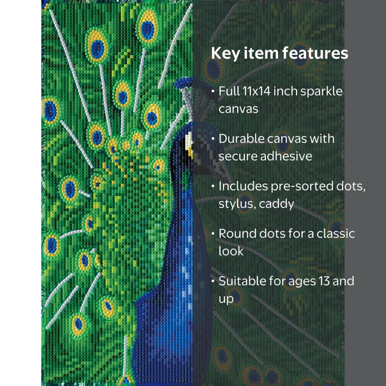 DIAMOND DOTZ® Exotic Peacock Special Edition Diamond Painting Kit