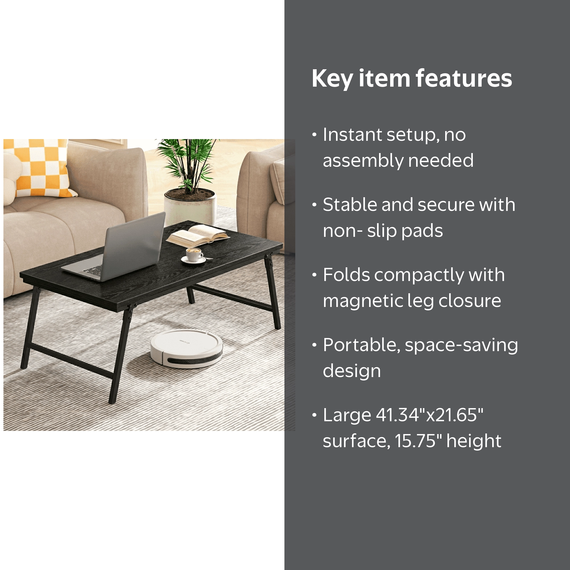 Flycity, Folding Coffee Table, 41.34