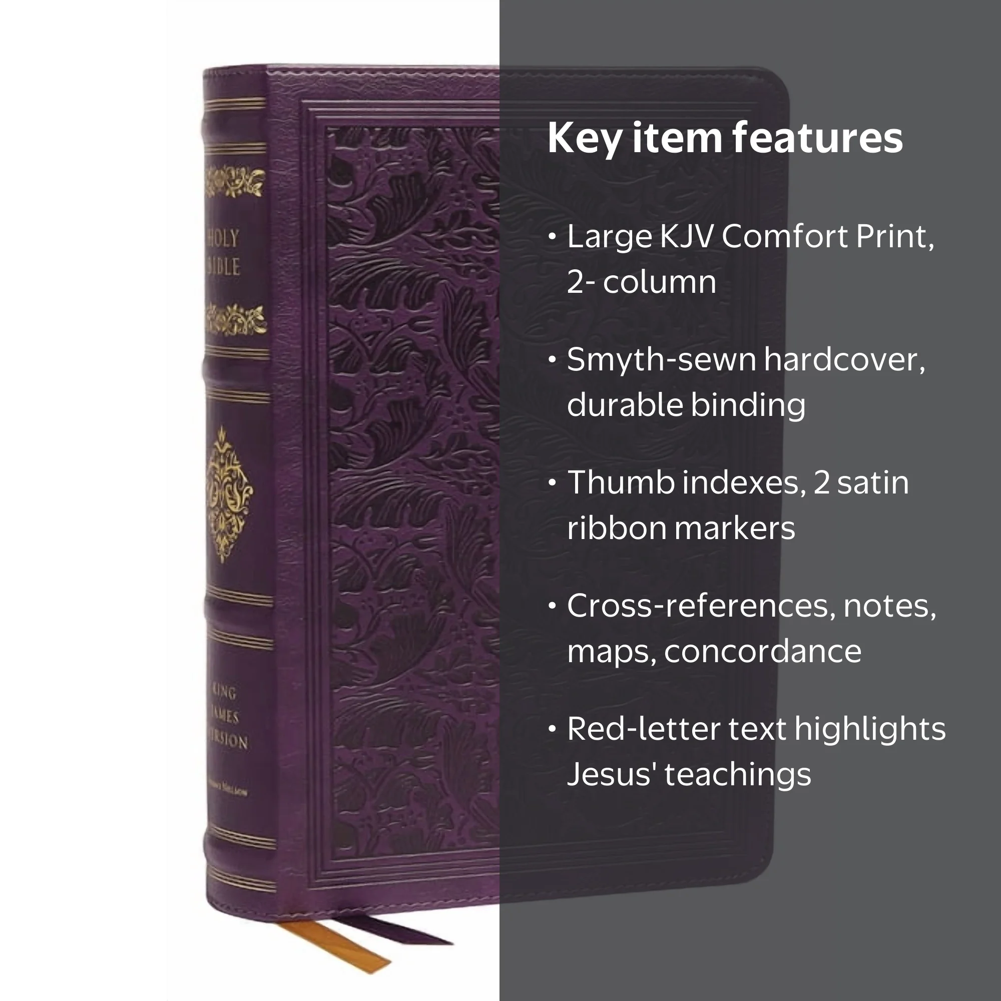 Thomas Nelson, Bible, Sovereign Collection Personal Size, Purple