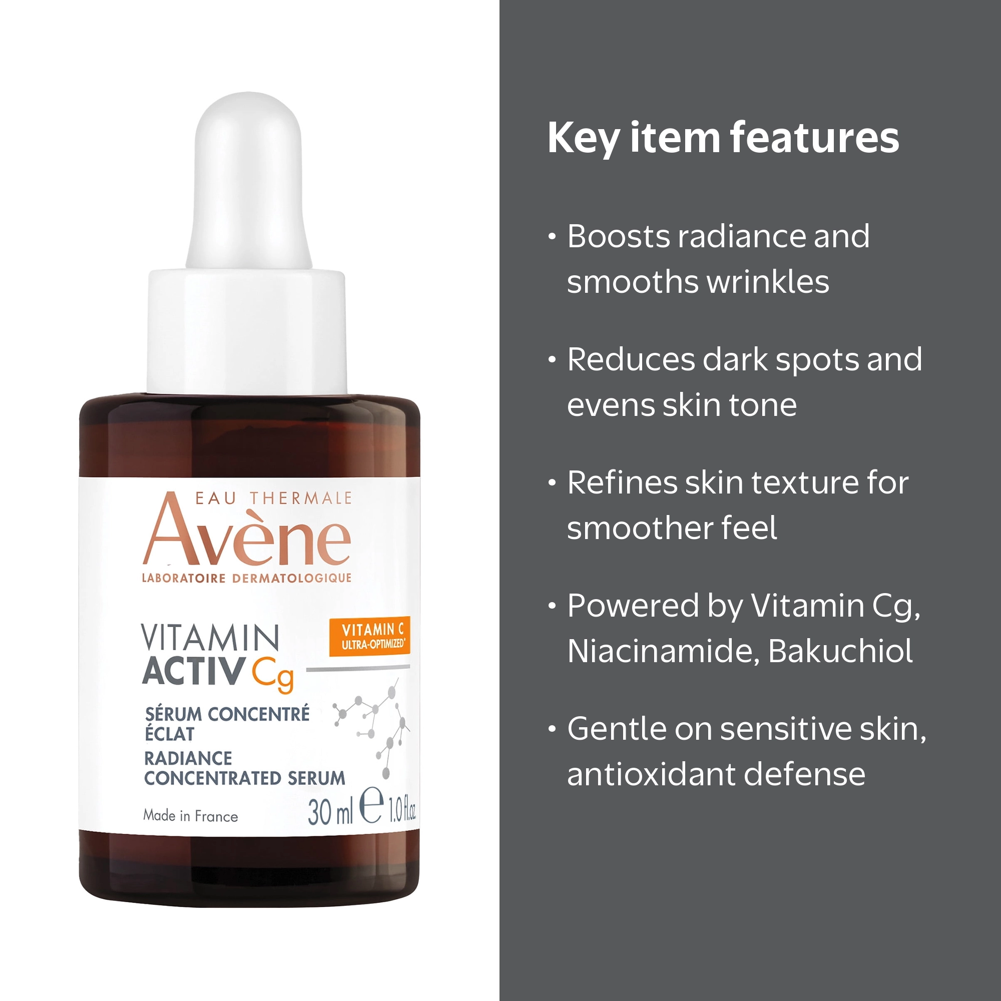 Avène Vitamin Activ Cg Radiance Concentrated Serum, 1 fl oz