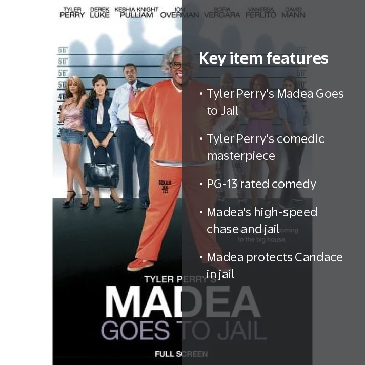 Lionsgate Home Entertainment, DVD, Madea Goes to Jail, Comedy